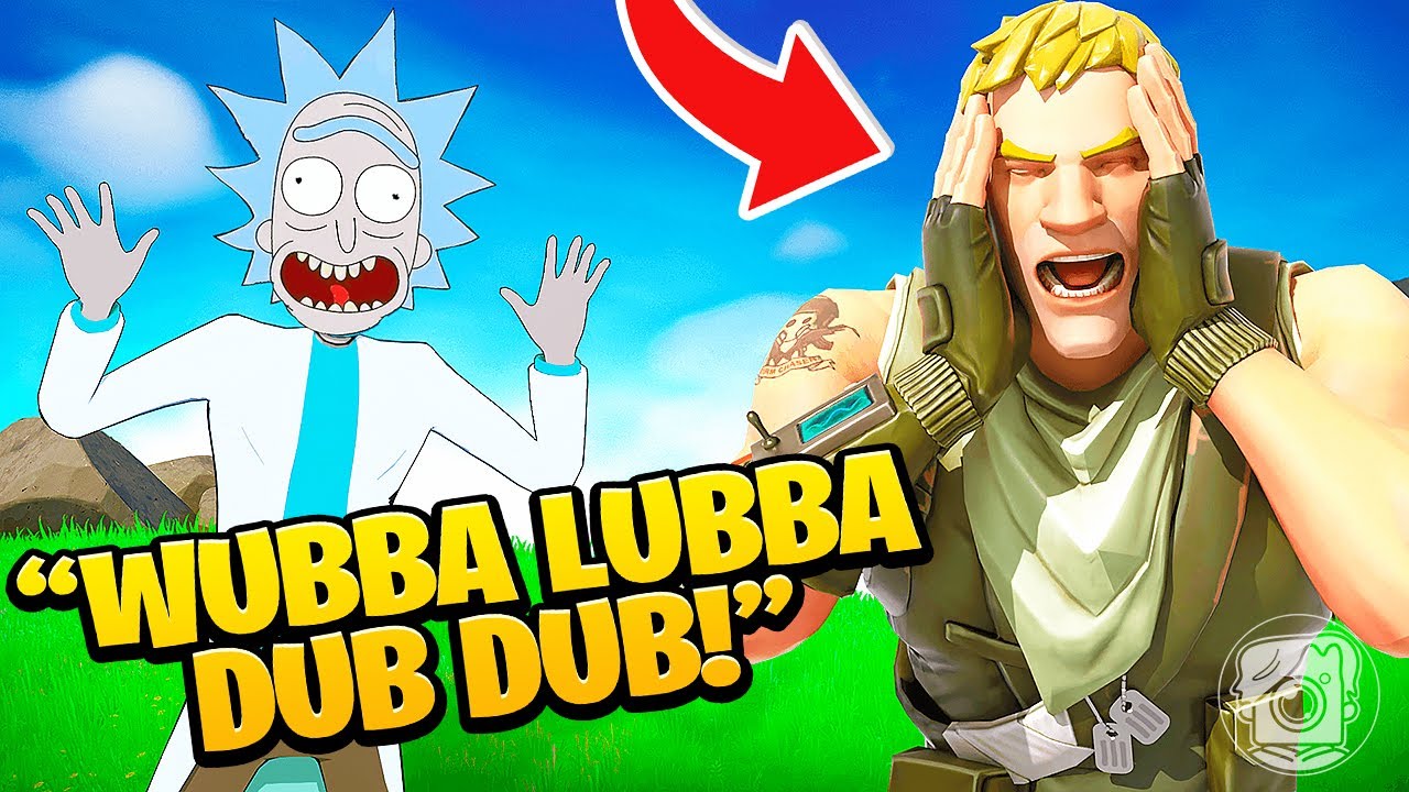 RICK & MORTY VOICE TROLLING in FORTNITE?! (Fortnite Challenge)