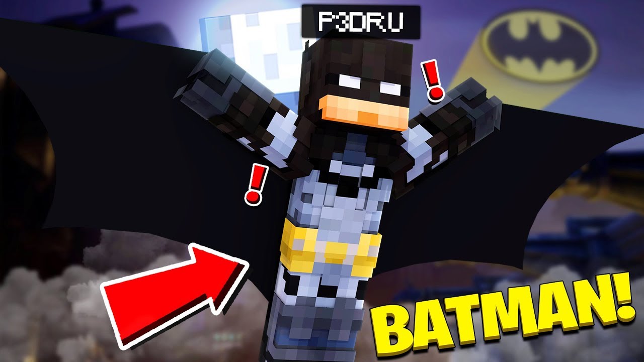 *NOVO* MOD DO BATMAN NO MINECRAFT *robin,coringa e batarmas* ‹‹ P3DRU ››
