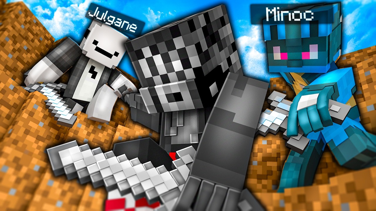 MINECRAFT MANHUNT vs 4 Youtubeurs & 100 Mods (ft Julgane, Minoc, ...)