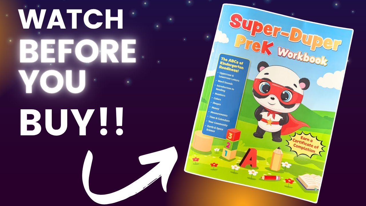 Review of this Super Duper PreK Workbook