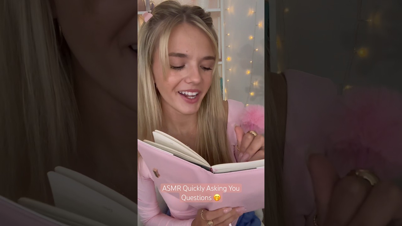 ASMR Quickly Asking You Questions 🤭