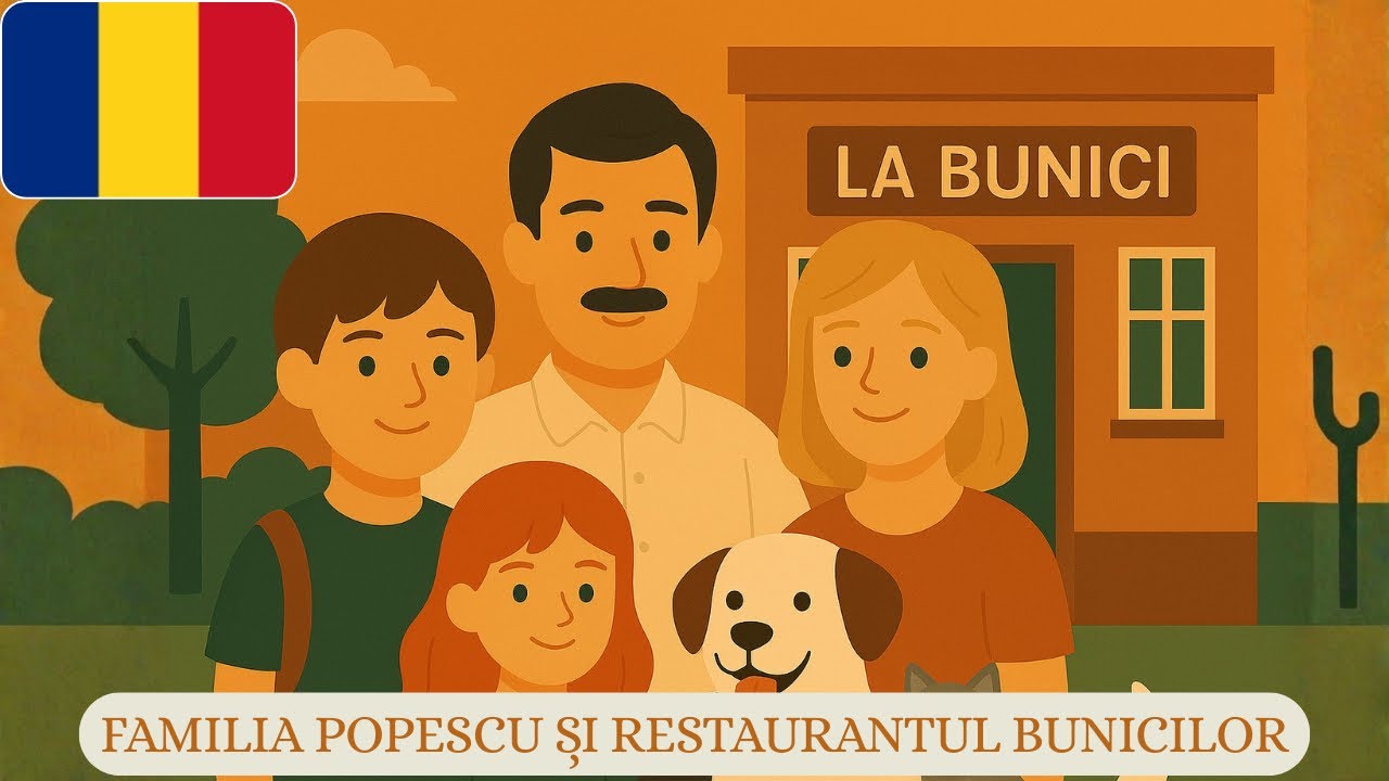 Familia Popescu și Restaurantul Bunicilor | Romanian Story for Beginners with Translated Captions
