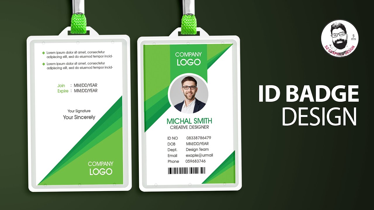 ID Badge Design I Photoshop CC Tutorial I S2 Graphics Design