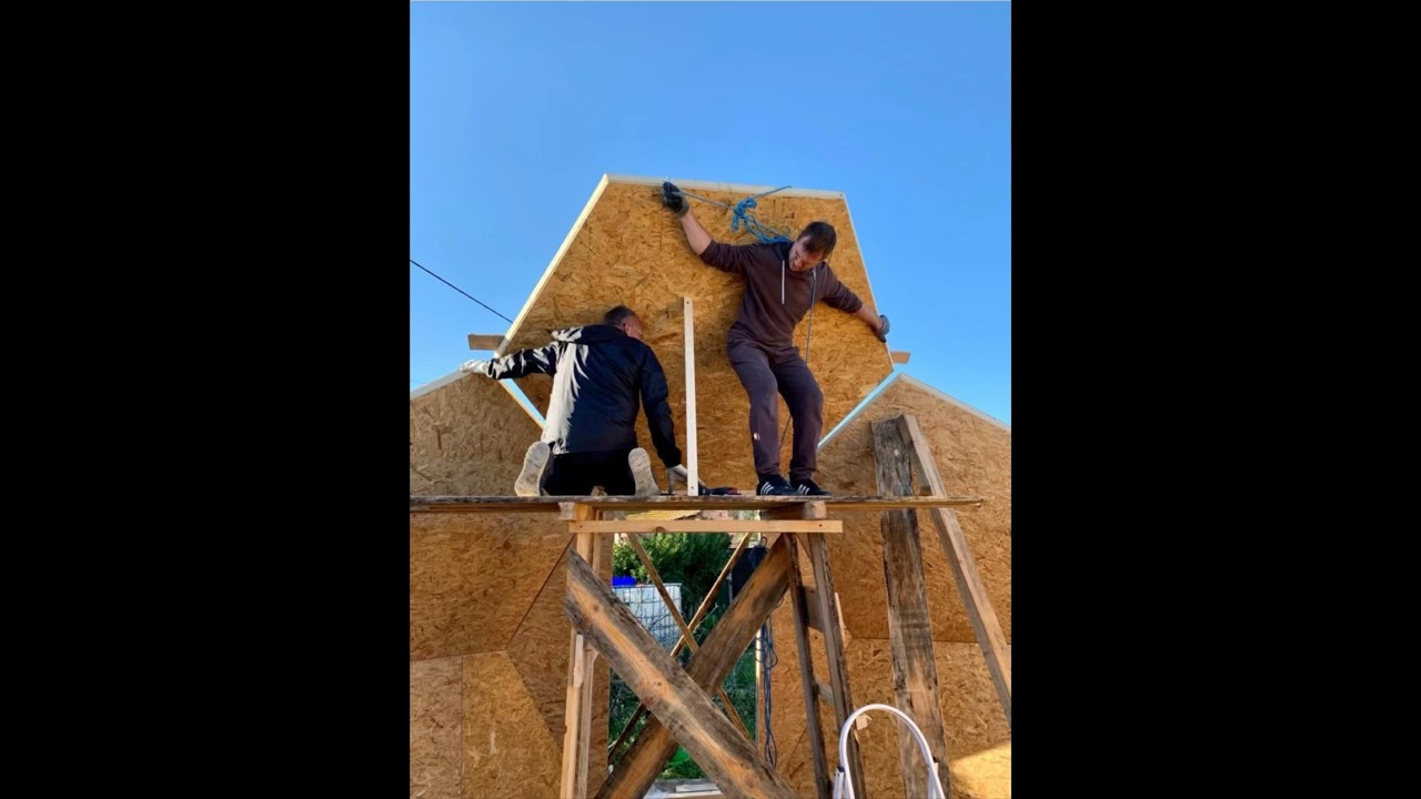 Grodesic Dome, Wood construction #circular #house #construction #building #ecodome #geodome #circle