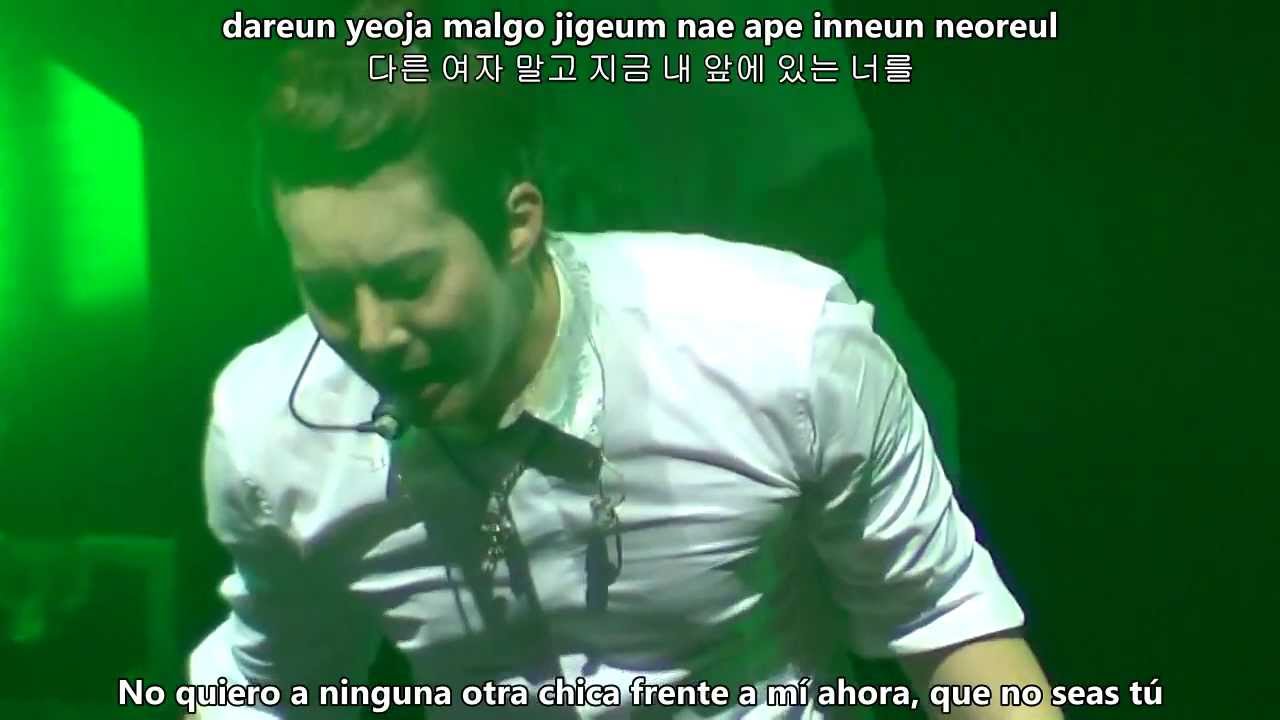 Kim Hyung Jun (김형준) - Nobody but you girl(다른 여자 말고 너) sub español+hangul+romanización LIVE