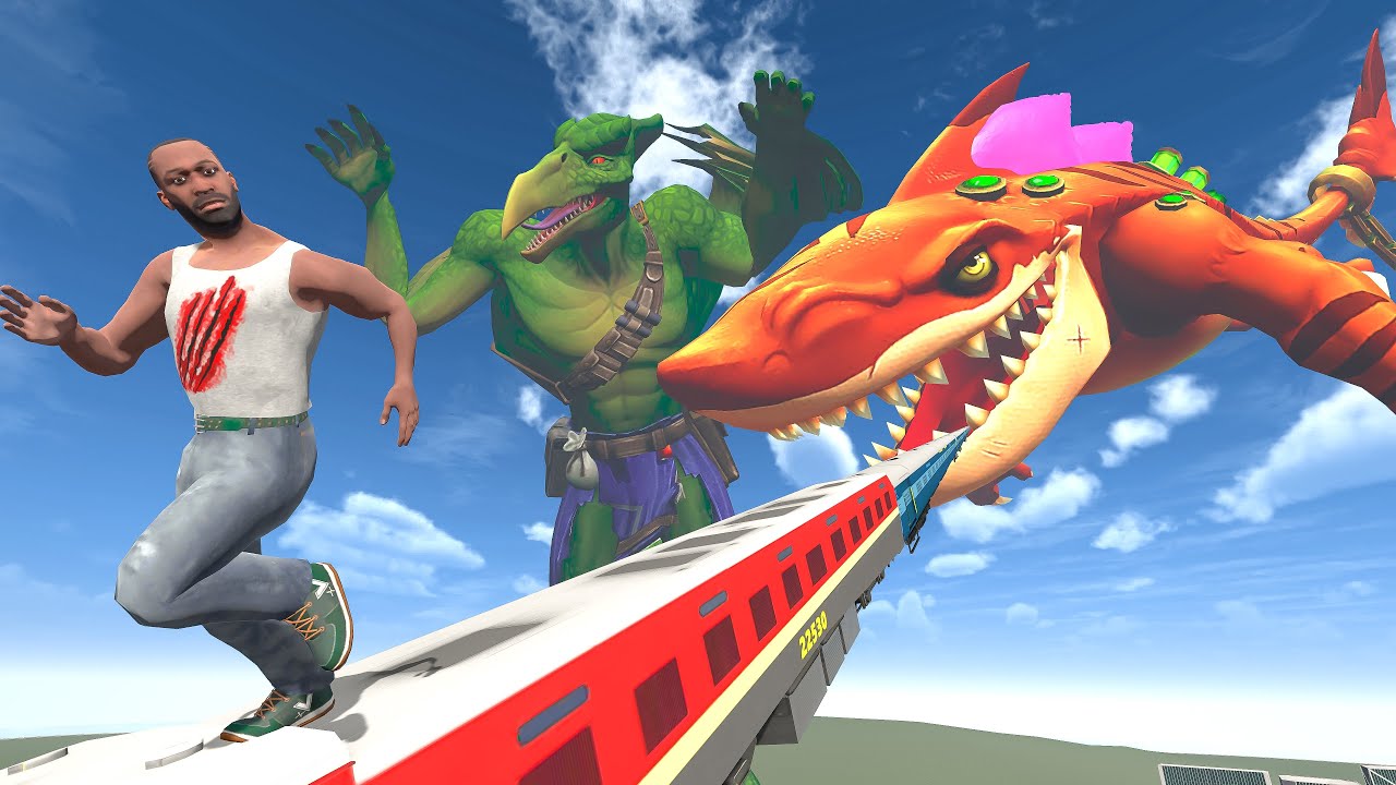 Franklin Found Longest Train To Tiger Shark In Indian Bike Driving 3d