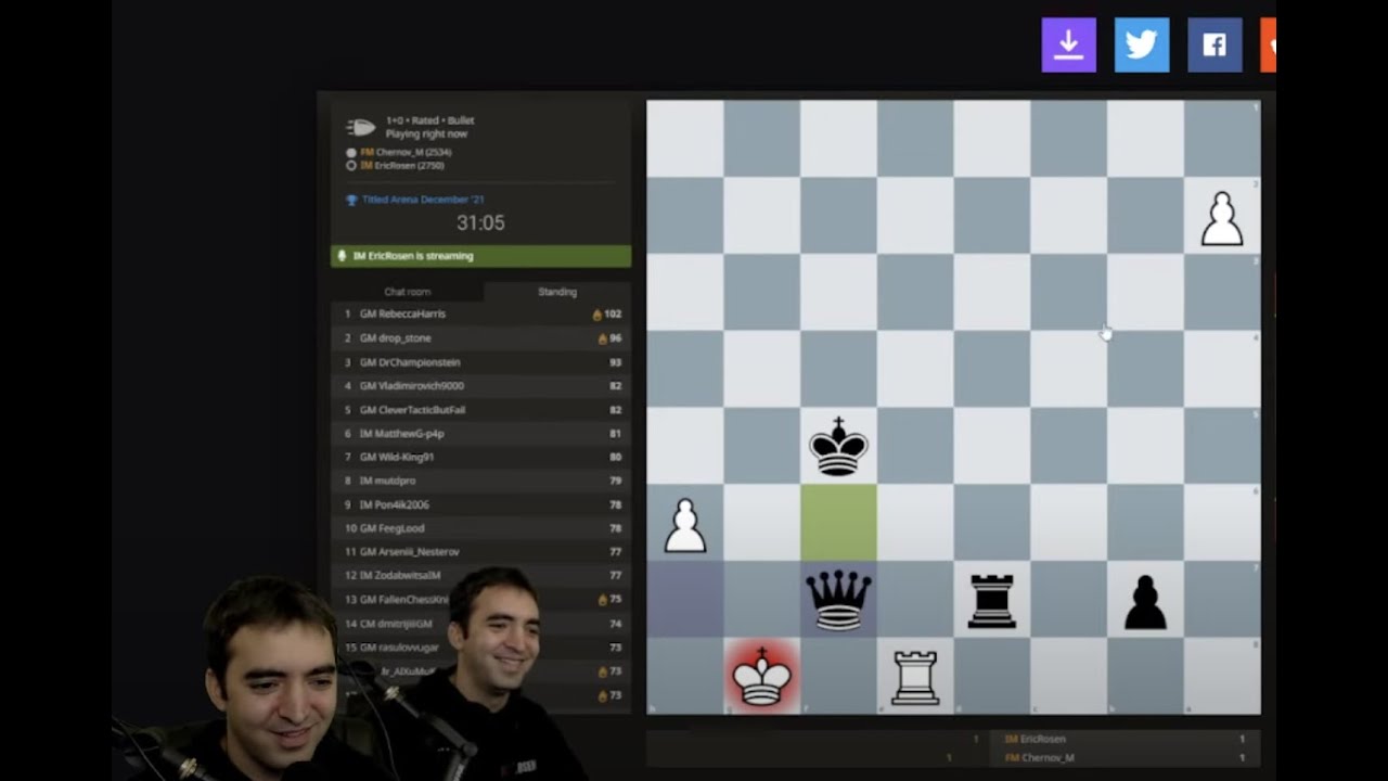 My Last Lichess Titled Arena of 2021 (FULL STREAM)