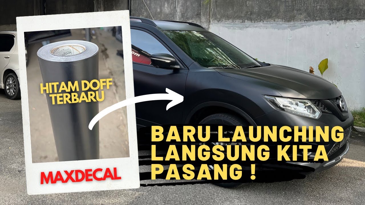 REVIEW STICKER HITAM DOFF MAXDECAL TERBARU !
