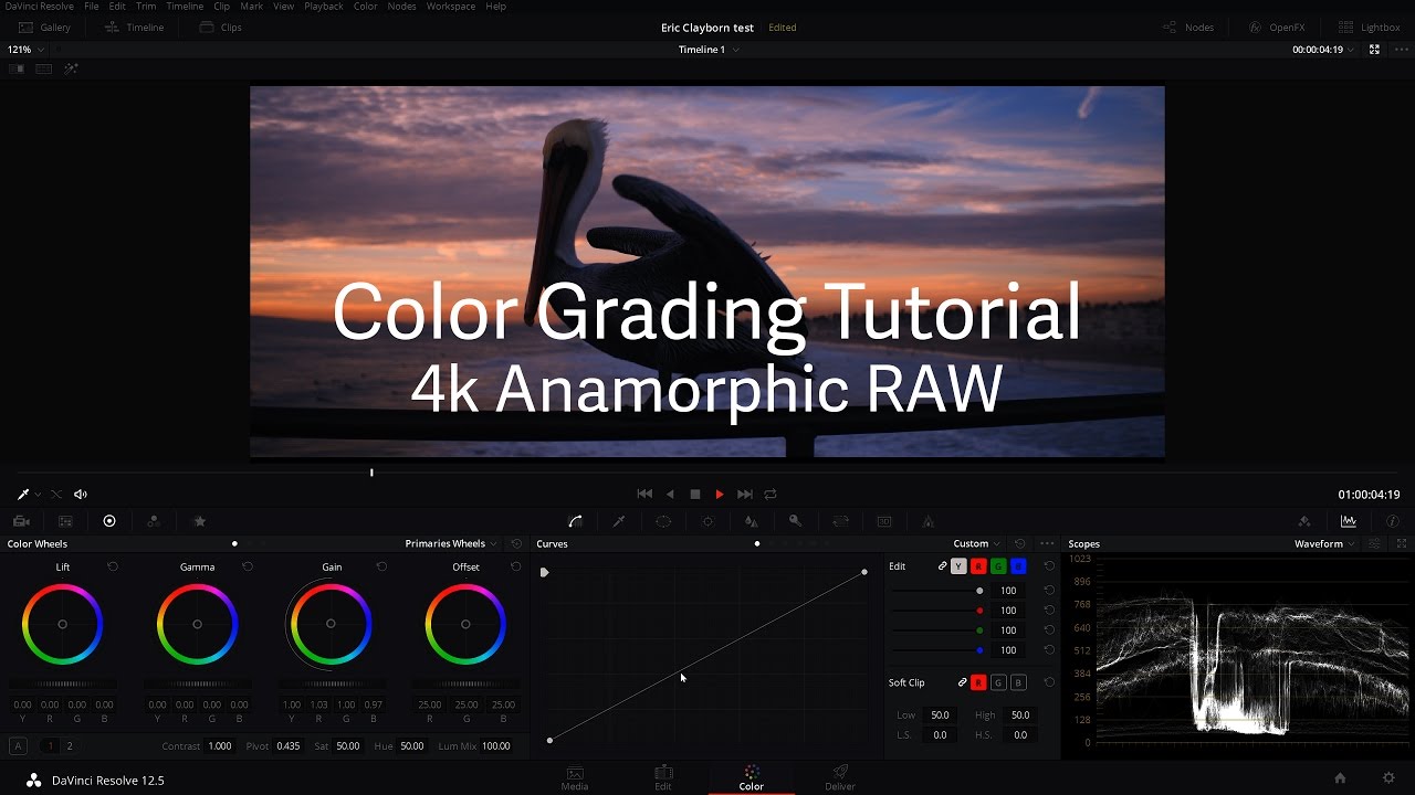 4k Anamorphic RAW Color Grading-Sony FS700/7Q/1.33x