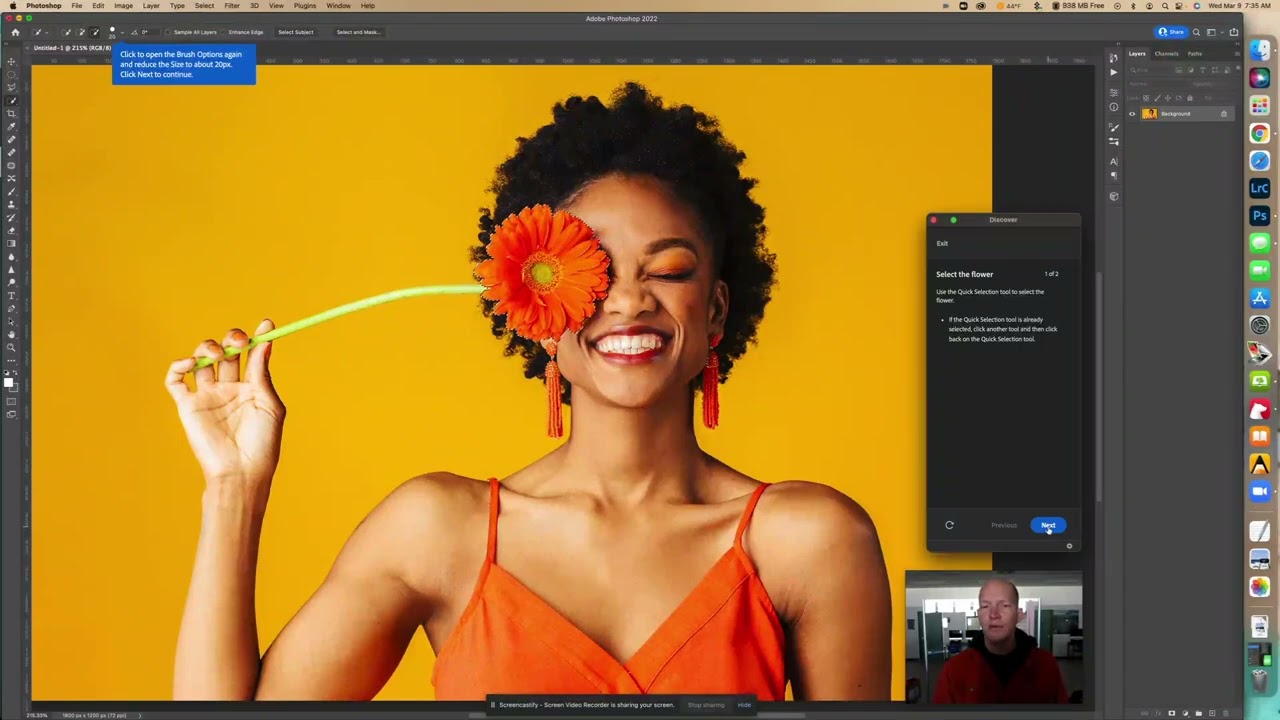 Select part of an object and change the color - Photoshop Tutorial