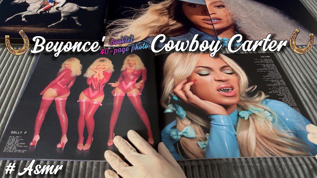 Beyoncé booklet Cowboy Carter - 40 pages of photos to browse in a satisfying ASMR to relax 