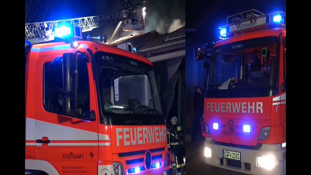 [E] - [Großbrand Aussiedlerhof S-Mühlhausen] | SCHWIERIGE LÖSCHWASSERVERSORGUNG | Lange Wegstrecke