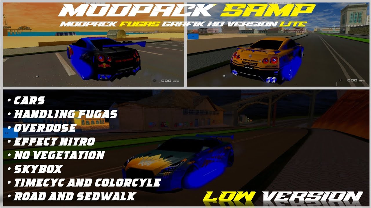 SHARE MODPACK FUGA GTA SAMP ANDROID LITE HD [LOW VERSION] HANYA 300+MB AN