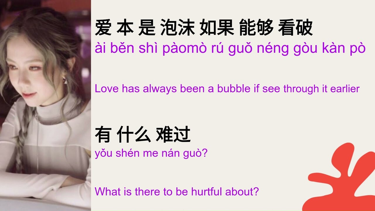 G.E.M. TANG (邓紫棋) |  泡沫 (Pao Mo) | Bubbles | | 歌词拼音 | 英语翻译 | PINYIN | English Translation