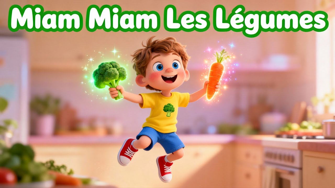 Miam Miam les Légumes 🥦 | Comptine pour Enfants Super-Héros !
