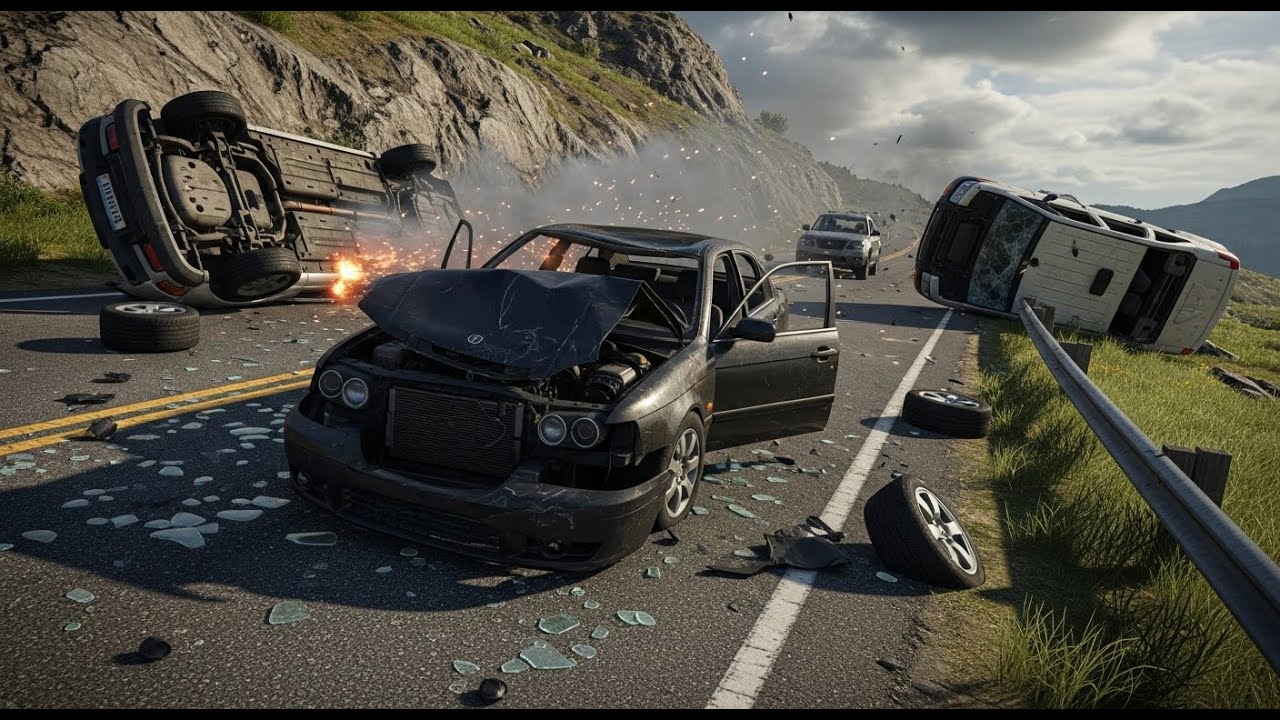 Full Throttle Downhill Crash – These Cars Had No Way to Survive | BeamNG.drive #101