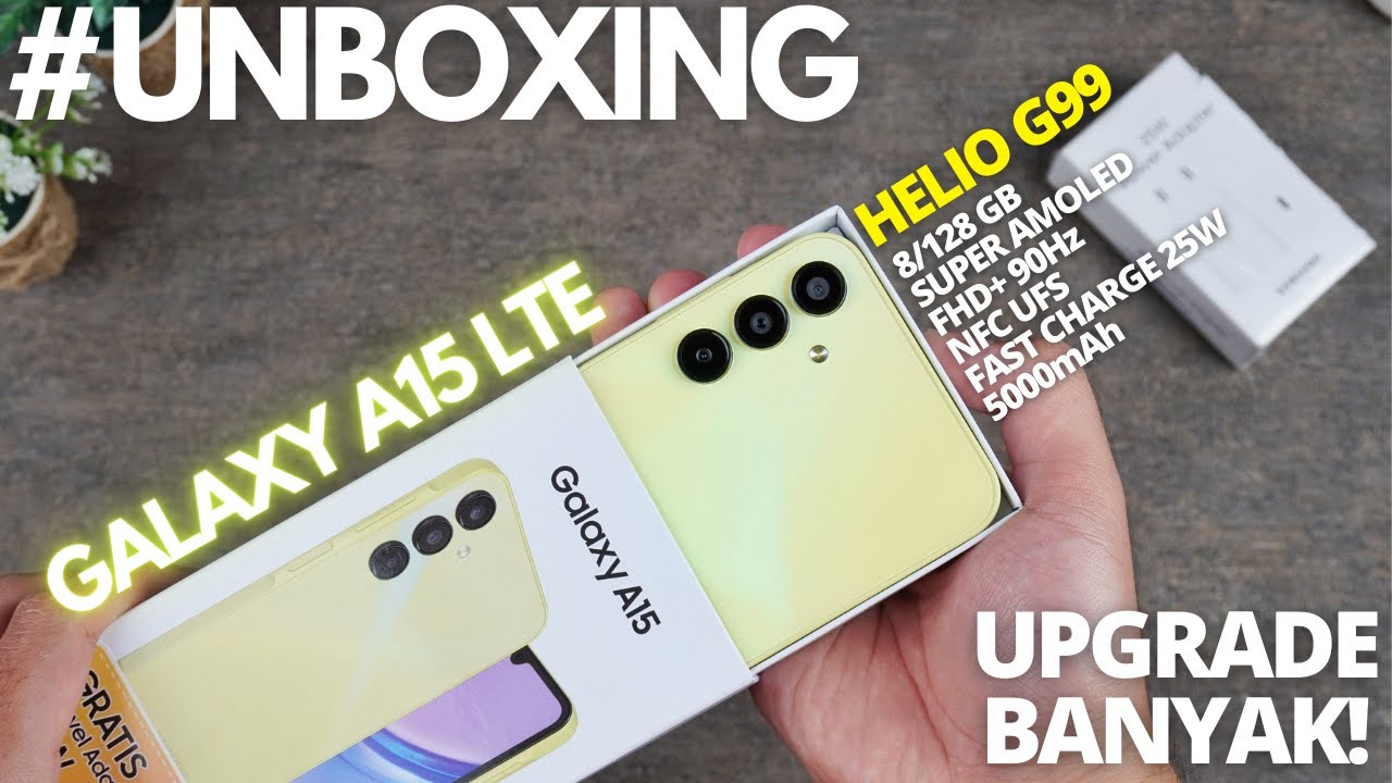 MAKIN UPGRADE! UNBOXING Samsung Galaxy A15 LTE (4G) Indonesia, Samsung Harga 2 Jutaan Makin MANTAP!