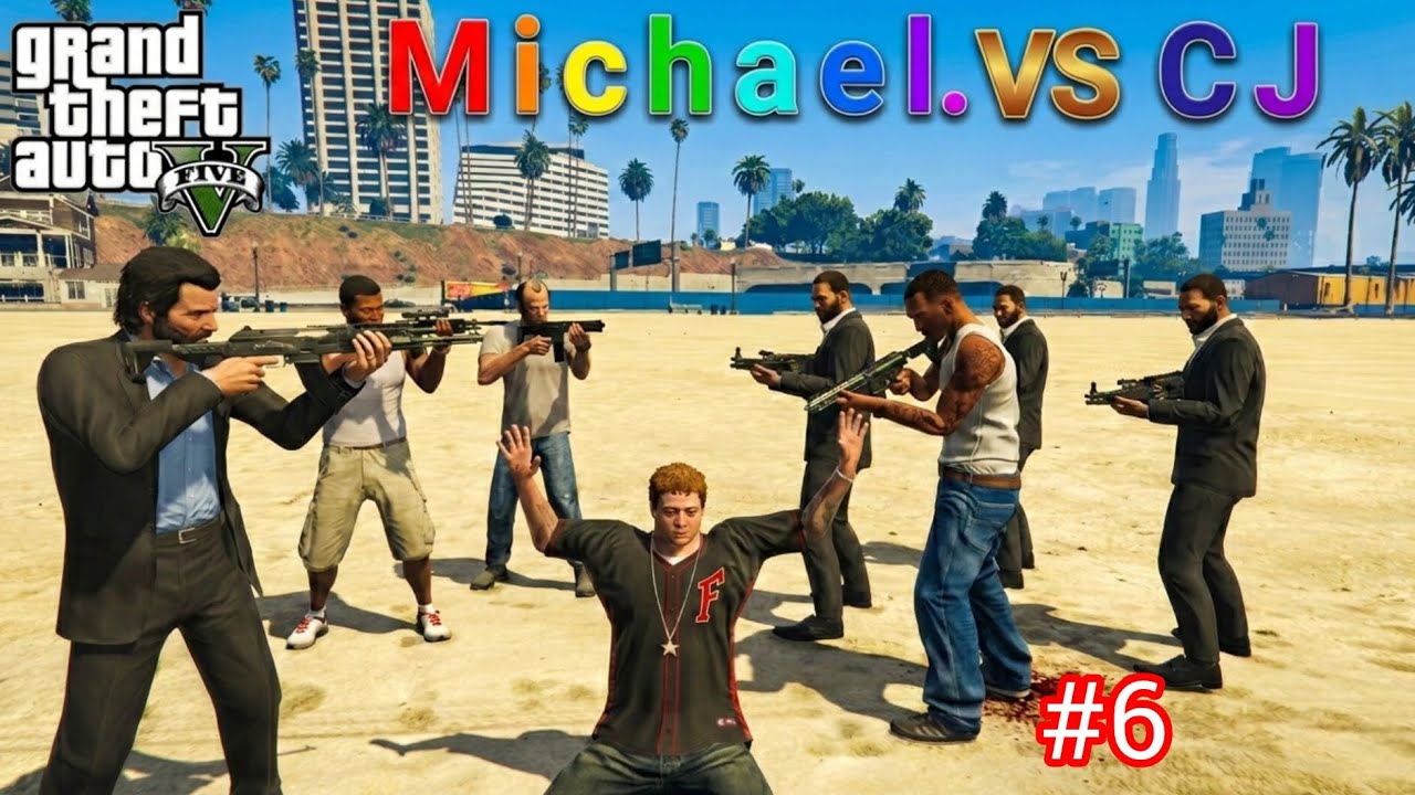 Michael VS Cj save Jimmy😱 #gta5 #shortvideo #gta #gtamods #event #viral #story #gtastorymode 