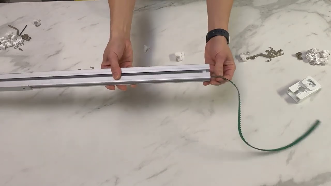 QUOYA QL500 Smart Electric Curtain Track- One Way Side to side Opening Installation