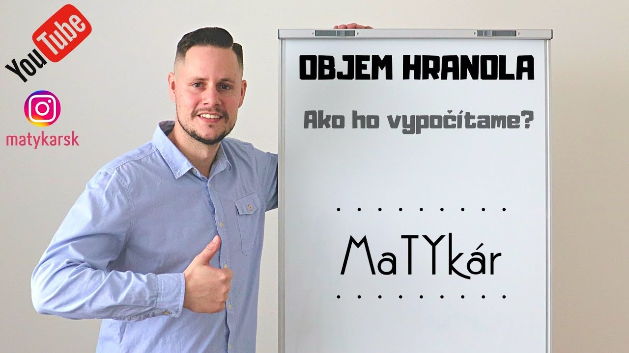 OBJEM HRANOLA | Ako ho vypočítame?