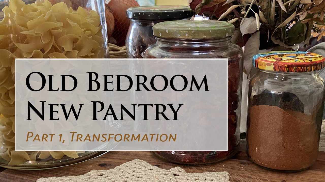 1906 Vintage Home Pantry Makeover |  Bedroom to Pantry ReDo,  Part 1