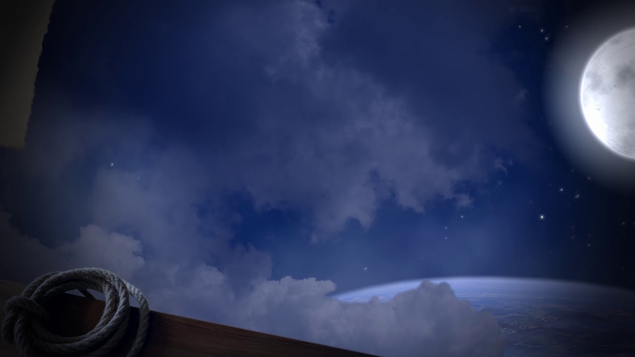 Sailing Airship Sound Ambience // Hovering Wooden Sailboat Wind Sleepsound RPG Ambience 10H 🎧