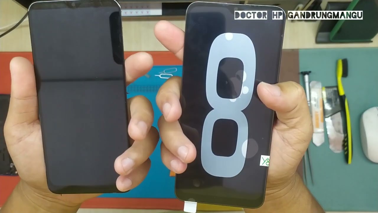 LCD LOGO 8 VS LCD ORIGINAL PABRIK 🔥