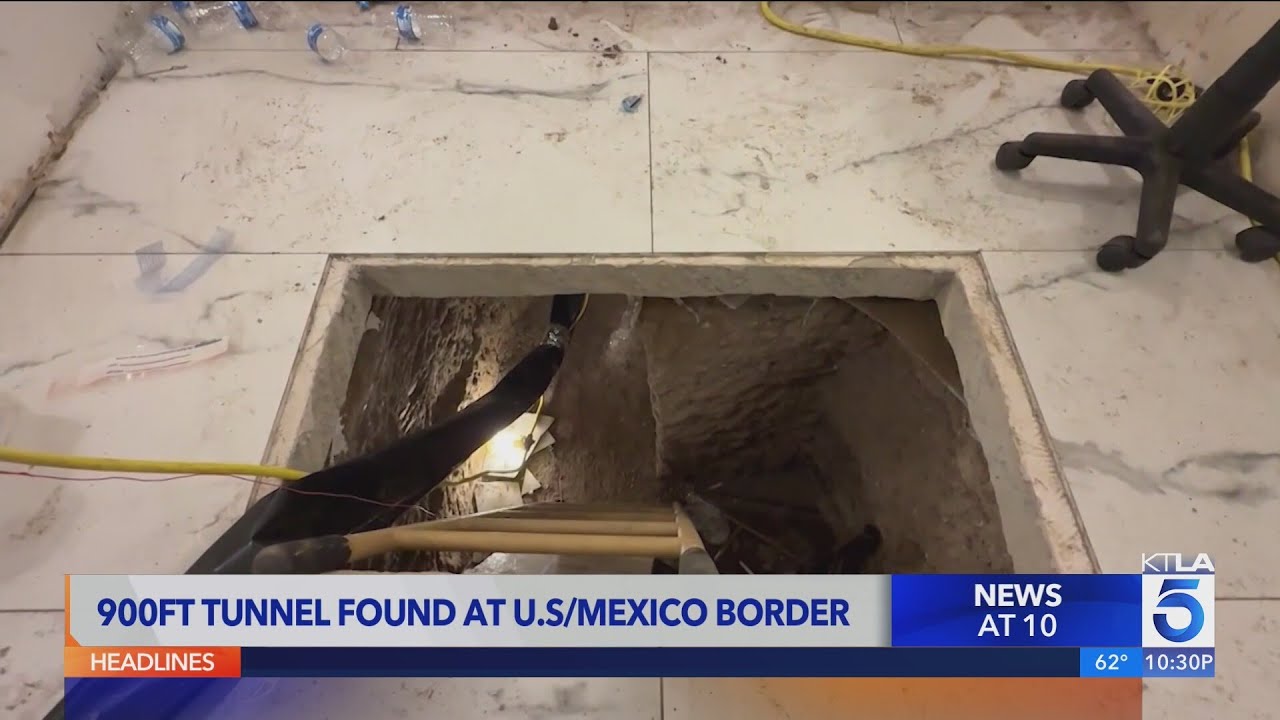 900 foot tunnel found under U.S.- Mexico border in Tijuana