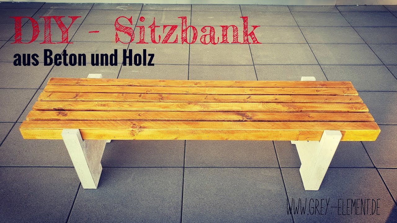 Eine Sitzbank selber bauen - Betonmöbel - concretefurniture - DIY