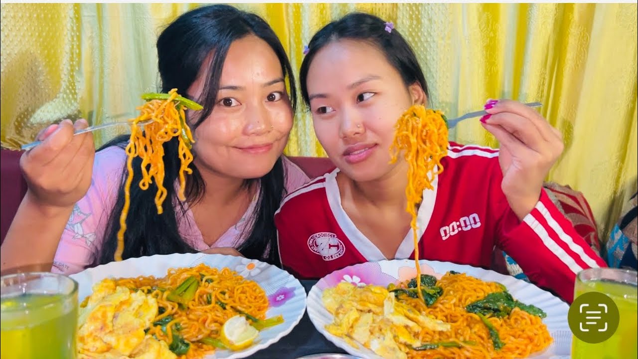 Part 113|| MUKBANG🥵🔥 EATING SPICY 🌶️NOODLES 🍜| DHERAI PAXI BACK VAIYO GUYS🤭#mukbang #youtube 
