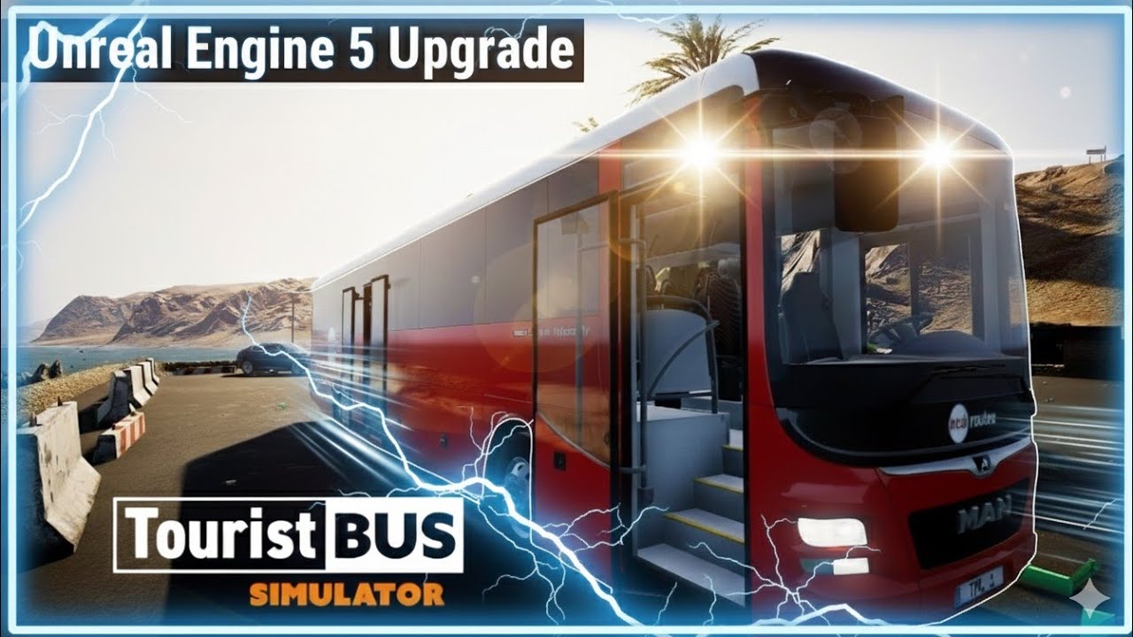 В пустыне выпал снег?! ❄️ Обновление Tourist Bus Simulator до UE5 — это просто безумие!