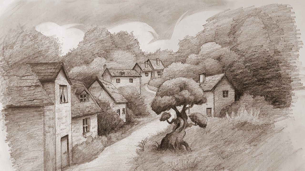 COMMENT DESSINER UN PAYSAGE EN PERSPECTIVE