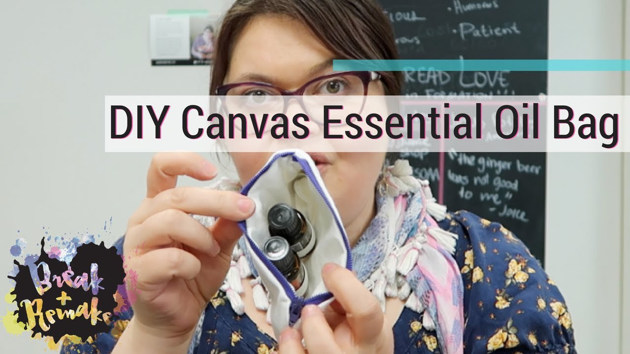 DIY Canvas Essential Oil Bag