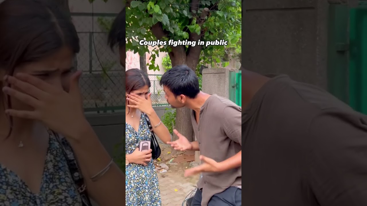 Couples fighting in public @Surbhipalariavideos #relationship#fun #love #public