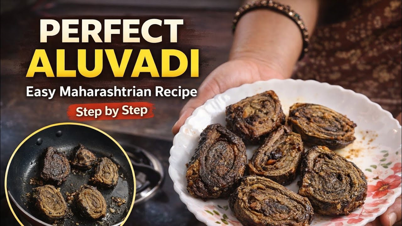 Alu Vadi Recipe | Traditional Maharashtrian Aluvadi Kaise Banaye | Easy Hindi Recipe