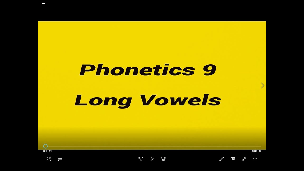 Phonetics 9- Long Vowels الأصوات المتحركة الطويلة