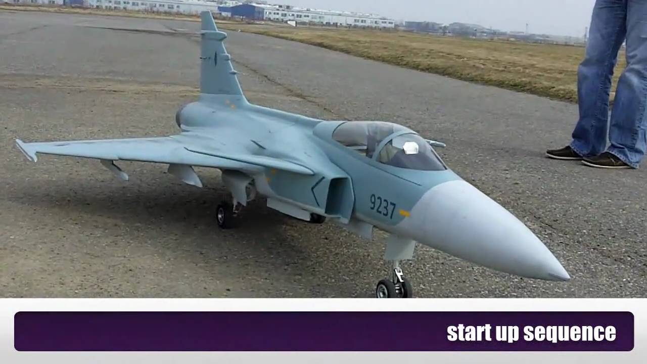 Saab JAS-39 Gripen on RC airport Sobínka