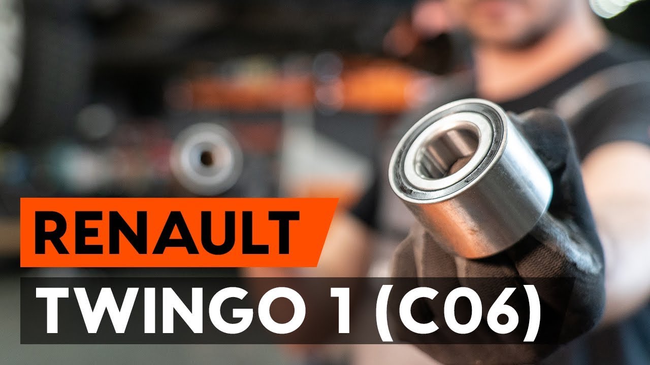 Cómo cambiar los cojinete de rueda en RENAULT TWINGO 1 (C06)  [VÍDEO TUTORIAL DE AUTODOC]