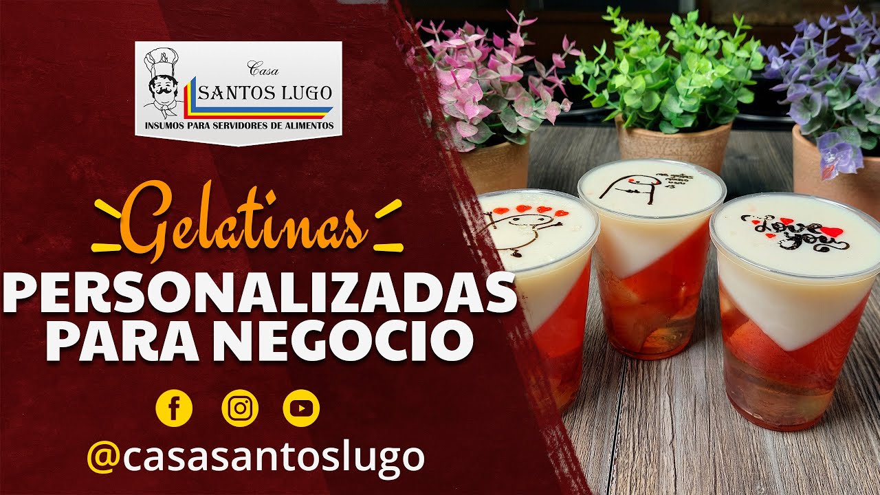 GELATINAS PERSONALIZADAS PARA NEGOCIO ⭐RECETA FÁCIL Y TIPS⭐