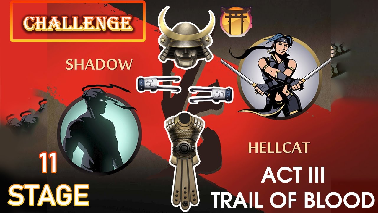 Shadow fight 2 ACT - III TRAIL OF BLOOD | CHALLENGE |STAGE- 11| SHADOW vs HELICAT|@dcdgaming118