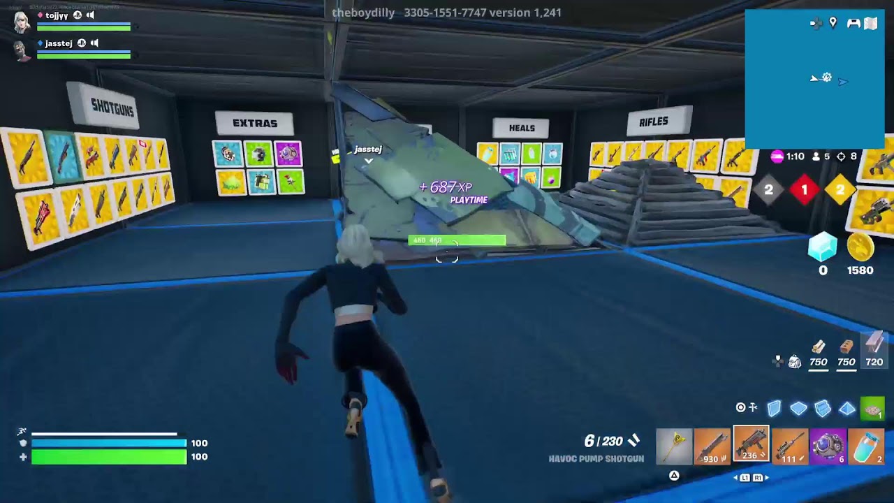 Playing fortnite with my cousin 