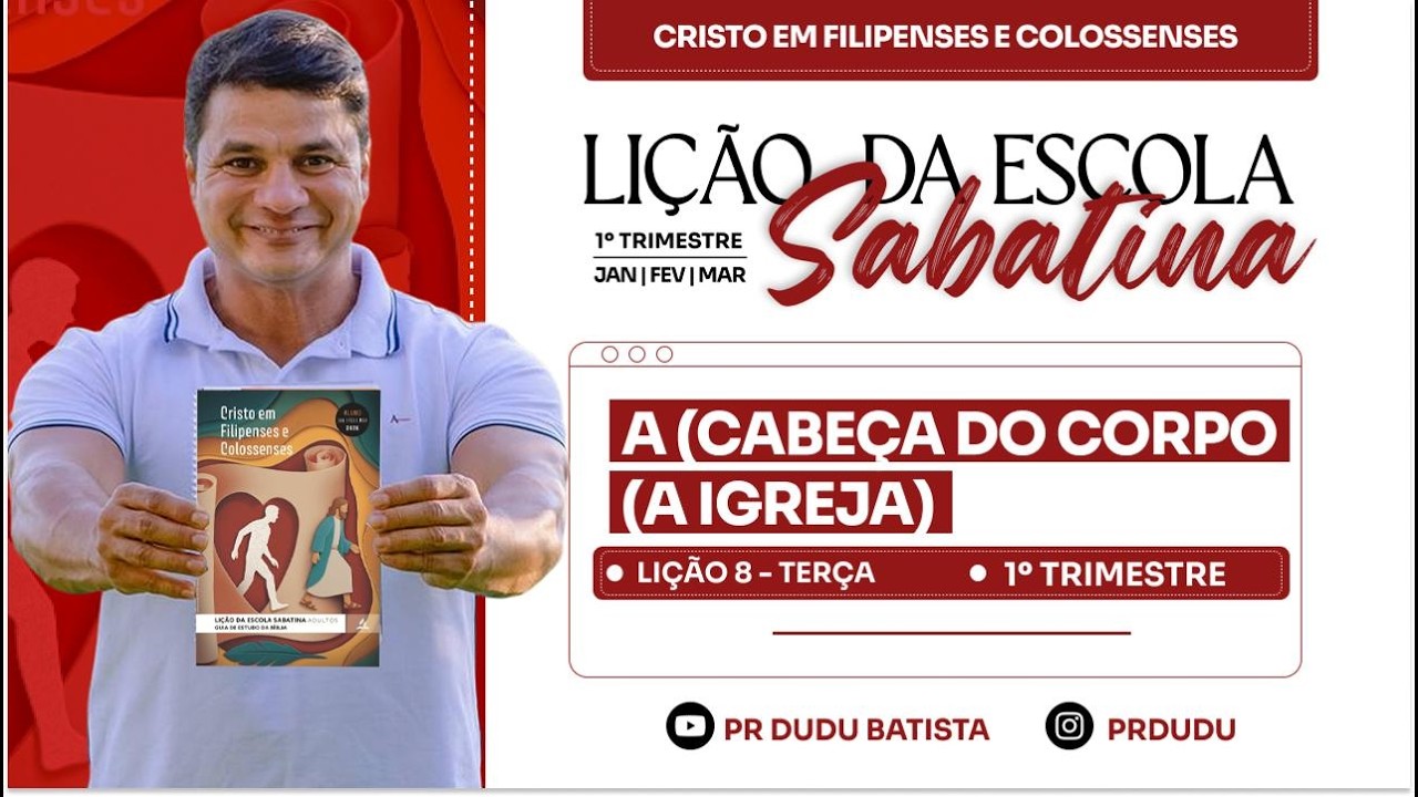 Lição da  Escola Sabatina ADULTOS , Terça 17/02/2026  
