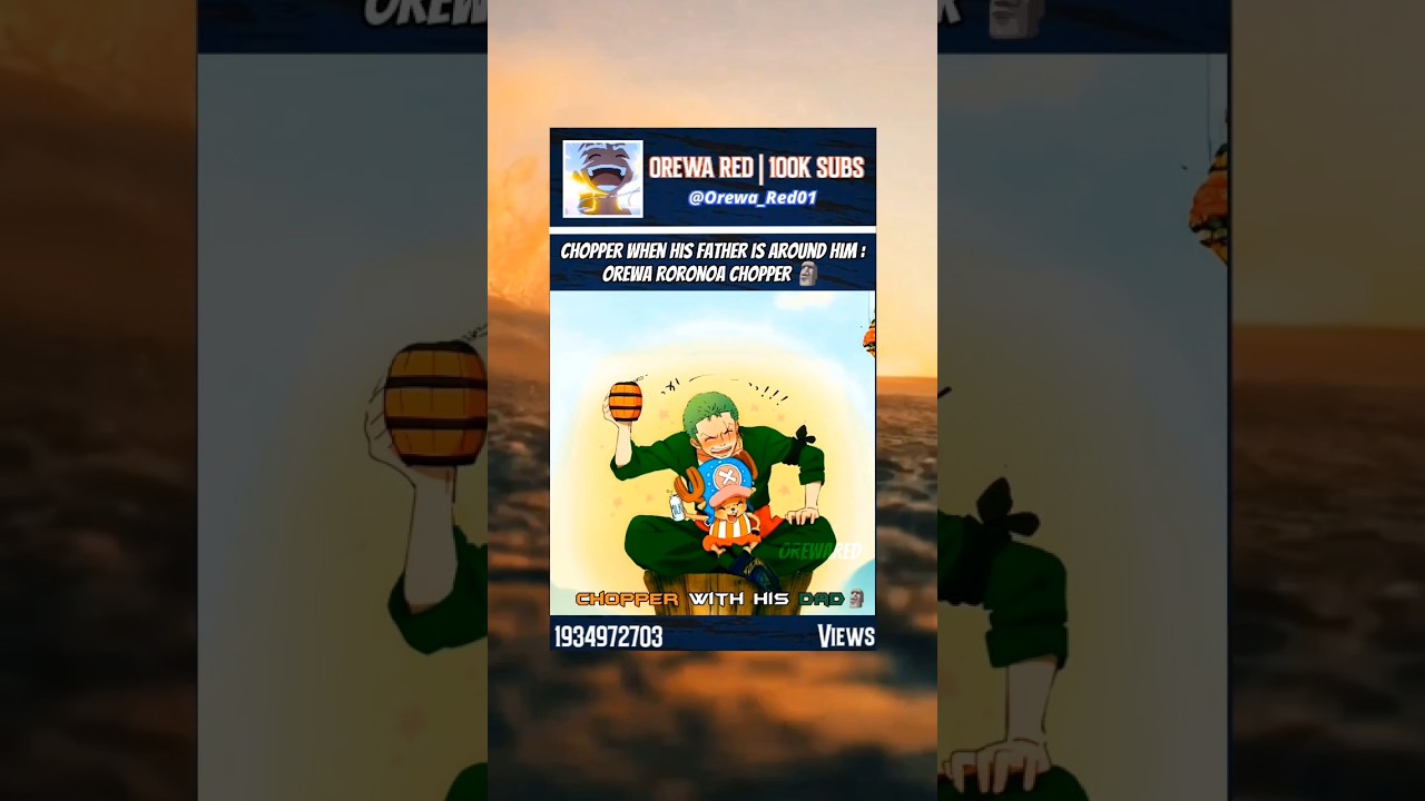 #onepiece #zoro #chopper