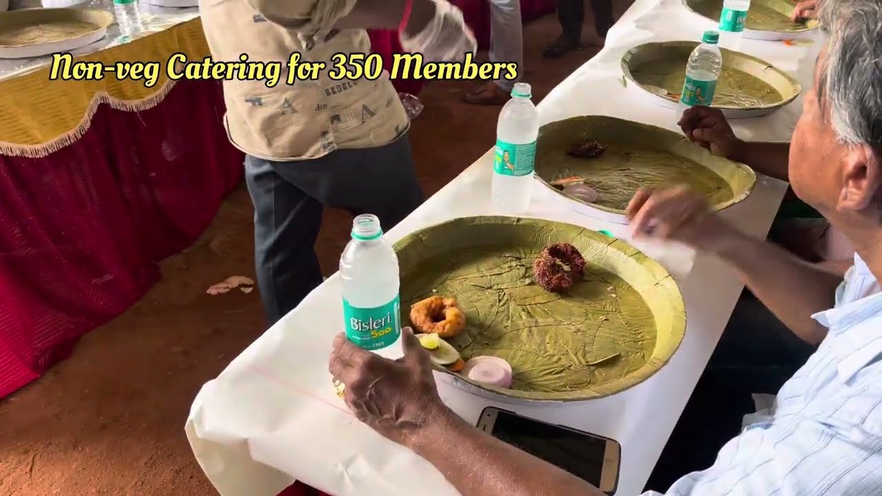 mutton Dum biryani non veg Catering for 350 members by John catering #eventcatering #vijayawada #eat