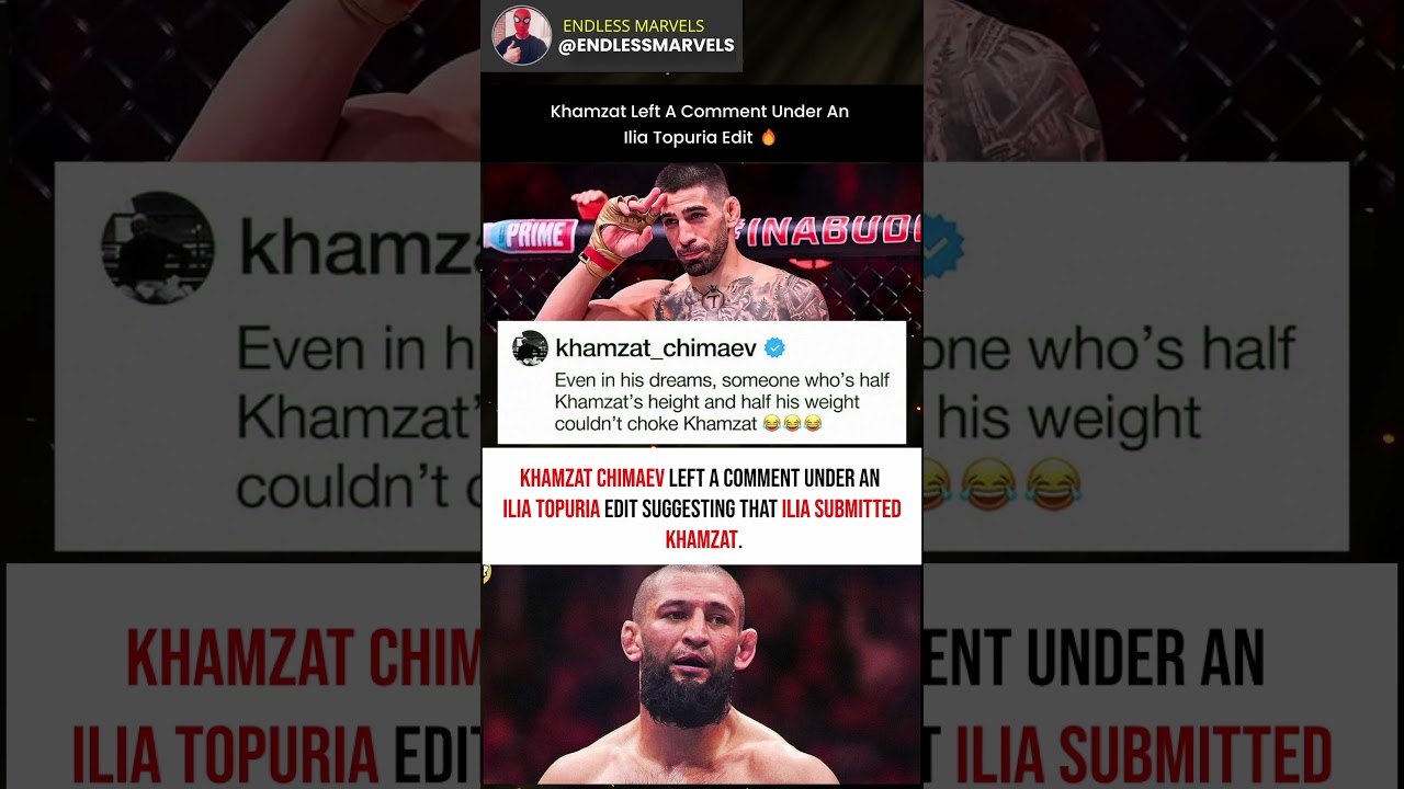 Khamzat Chimaev Responds to Viral Ilia Topuria Clip 🔥 