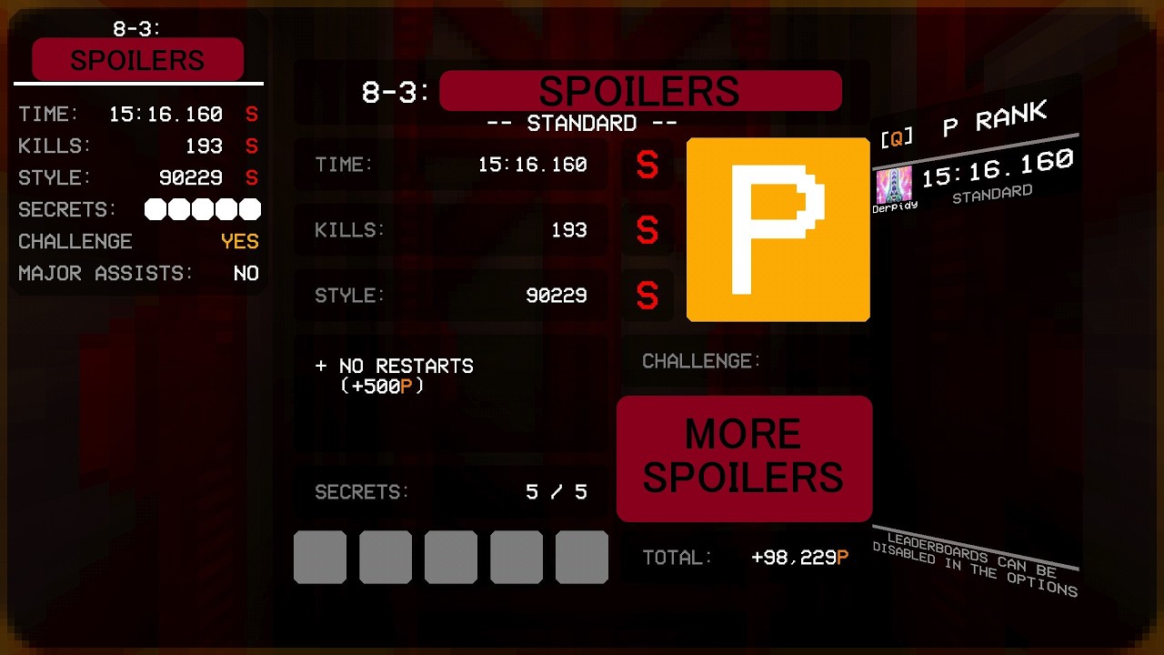 8-3, P RANK, Standard (Ultrakill)