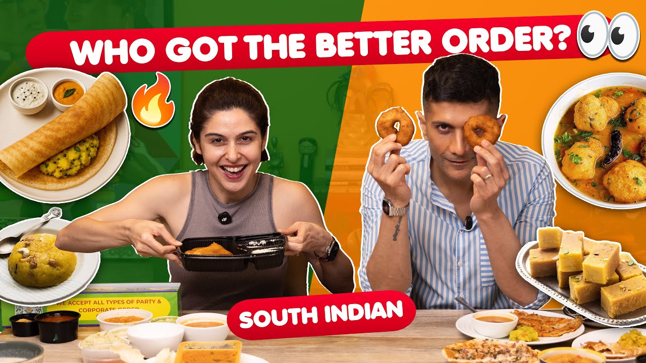 Who Got The Better Order?! South Indian Food