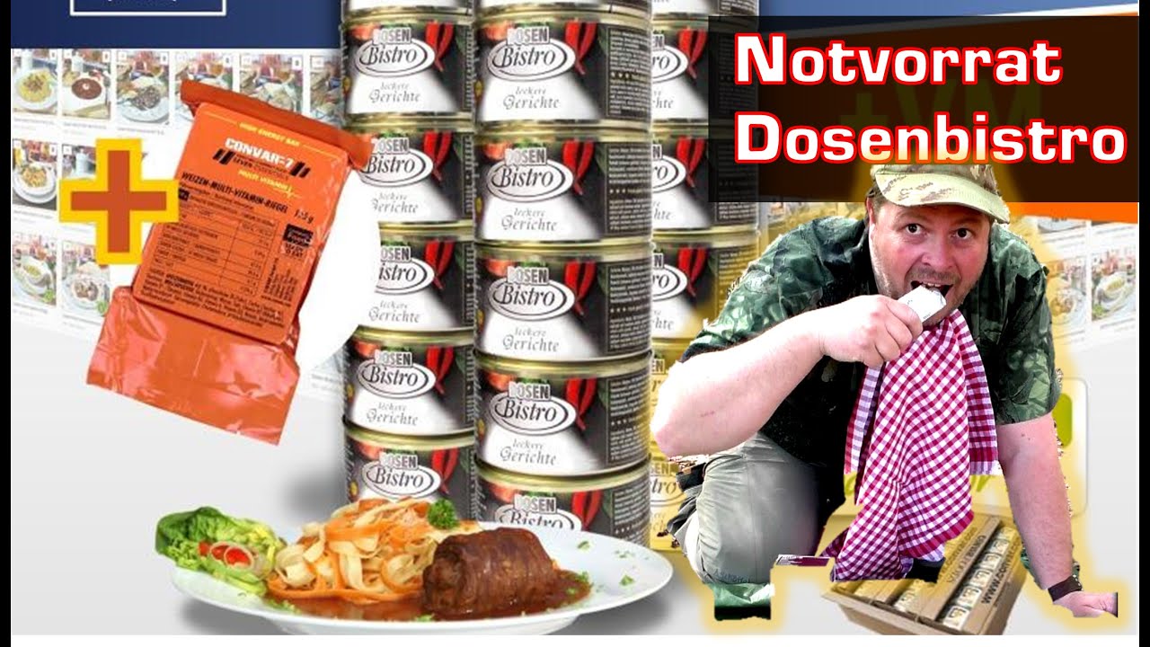 Notvorrat: Dosenbistro - Convar 7 Tage Notvorrat Vorsorge Paket. Als Notvorrat geeignet?MHD 11 Jahre