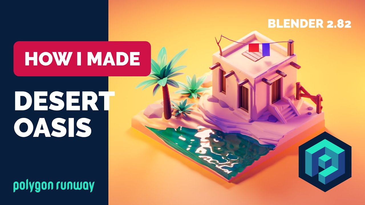 Oasis in Blender 2.8 - 3D Modeling Process