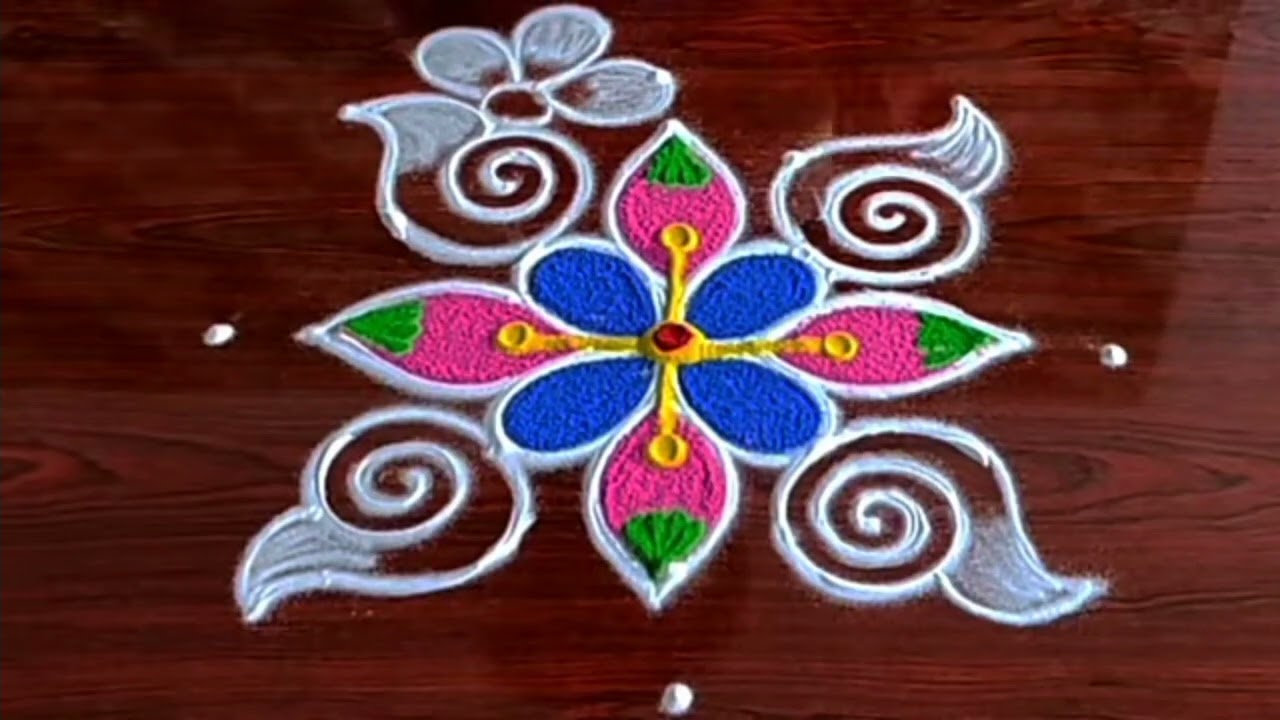 Simple Rangoli designs🌷small rangoli kolam🌷Robokolam
